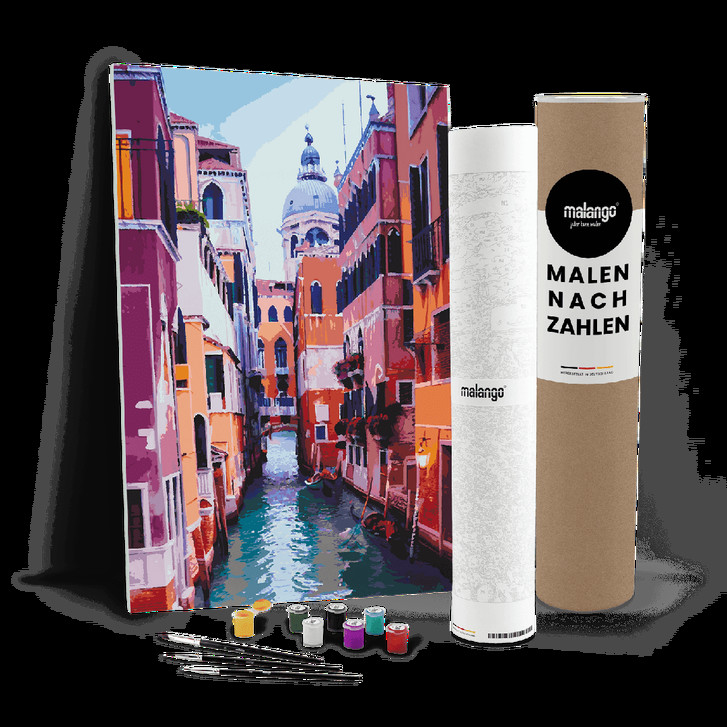 Malen nach Zahlen Leinwandbild - Piccolo Canale in Venedig - WA447688