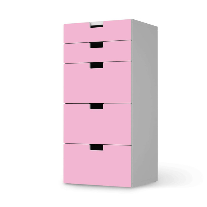 Möbel Klebefolie IKEA Stuva / Malad Kommode - 5 Schubladen - Pink Light - CR114129