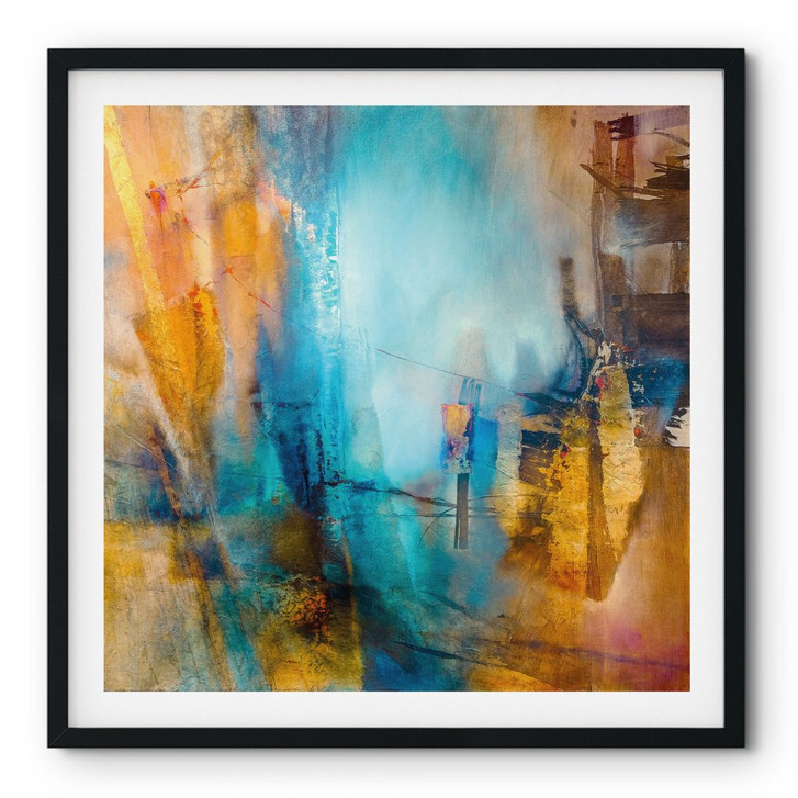Poster Fernes blaues Licht - Schmucker - Quadratisch - WA509072
