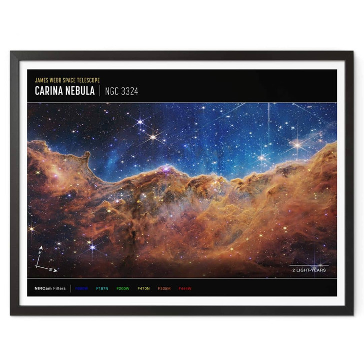 Poster James Webb Telescope - Carina Nebula Compass - WA348965