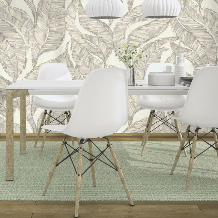 Rasch Vliestapete, Mustertapete Welcome Home greige - WA410025