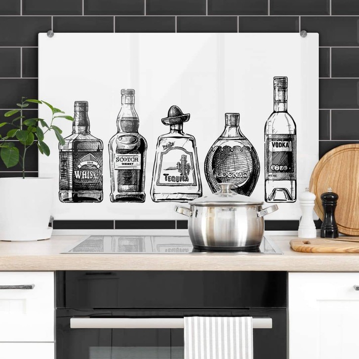 Spritzschutz 5 Flaschen voll Spass - WA318761