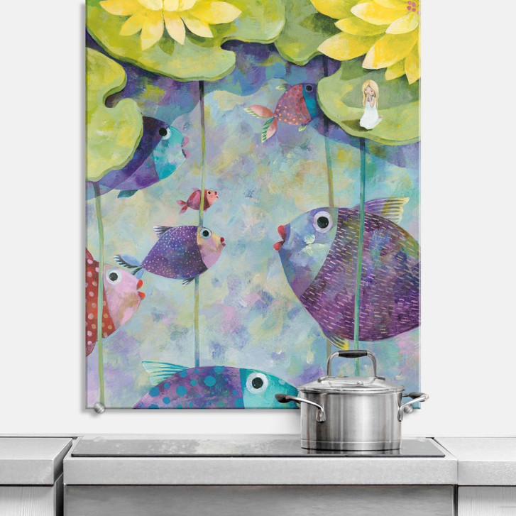 Spritzschutz Blanz - Gelbe Seerosen - WA177942