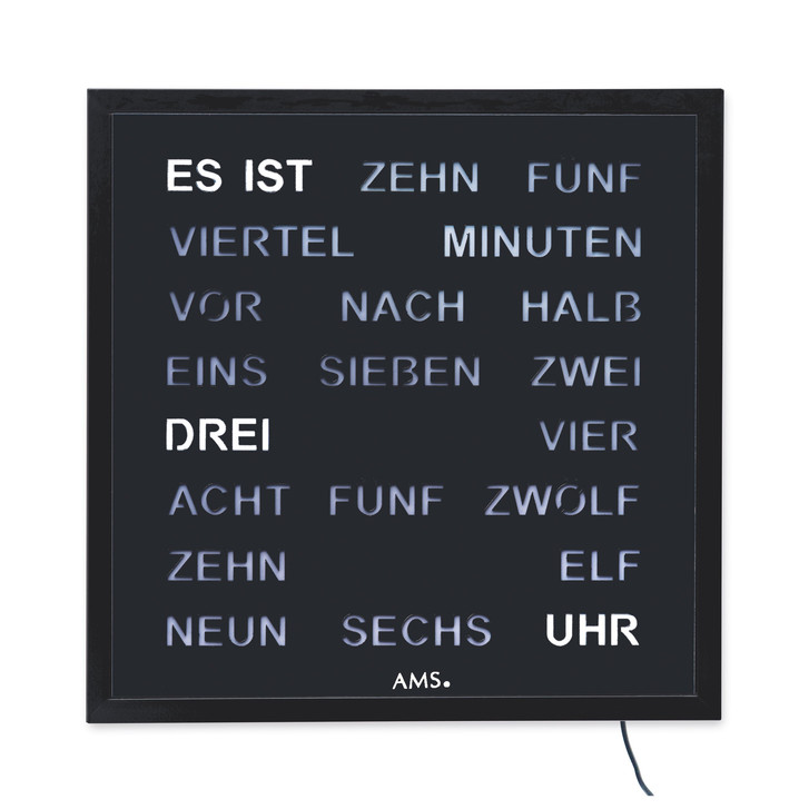 Tischuhr Metallgehäuse lackiert mit 220V Adapter - UG101248