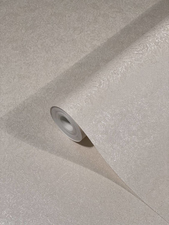 Vliestapete mit glänzenden kleinen Blättern beige Floral von Harald Glööckler - WA508559