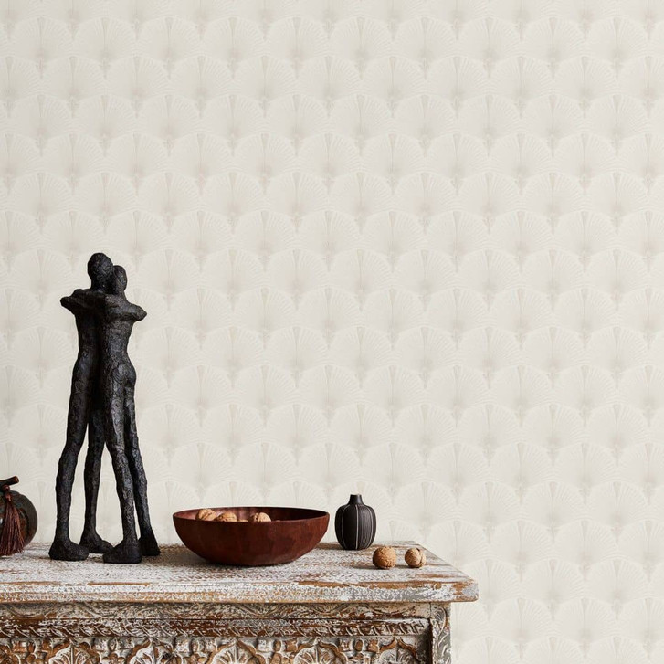 Fächertapete, Vliestapete Erismann Versailles beige, creme - WA397545