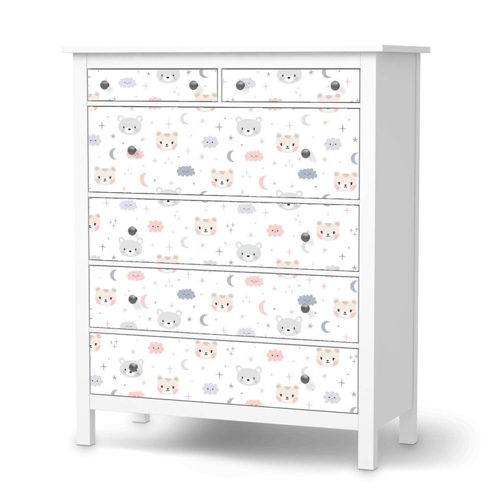 Klebefolie IKEA Hemnes Kommode 6 Schubladen - Sweet Dreams - CR111424