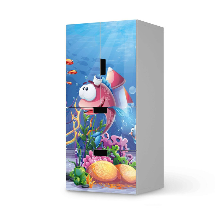Möbelfolie IKEA Stuva / Malad - 2 Schubladen und 2 kleine Türen - Bubbles - CR117054