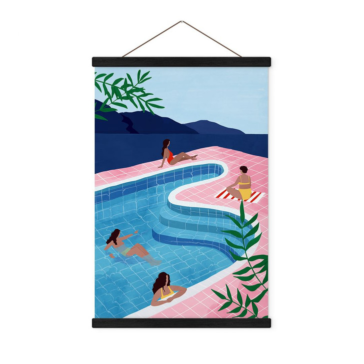 Stoffbild Entspannen am Pool - Tomljanovic - WA410755