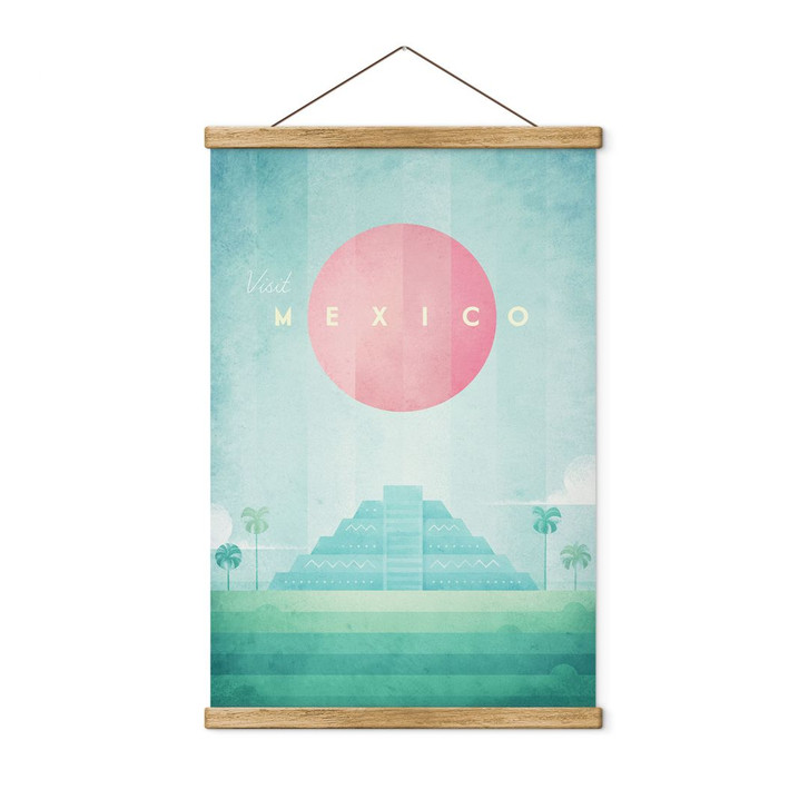 Stoffbild Tempel von Kukulcán in Chichén Itzá - Rivers - WA429519