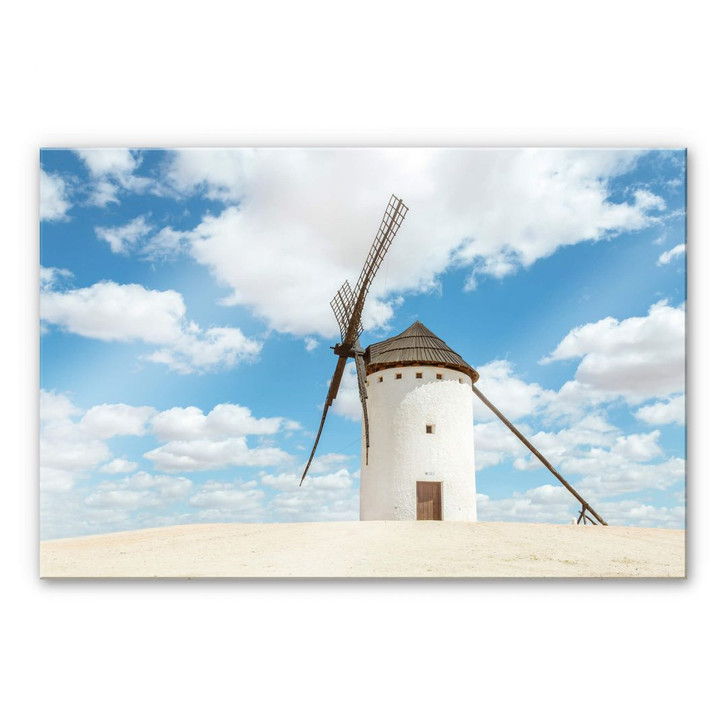 Acrylglasbild Colombo - Windmühlen auf der Don Quijote Route in Spanien - WA269070