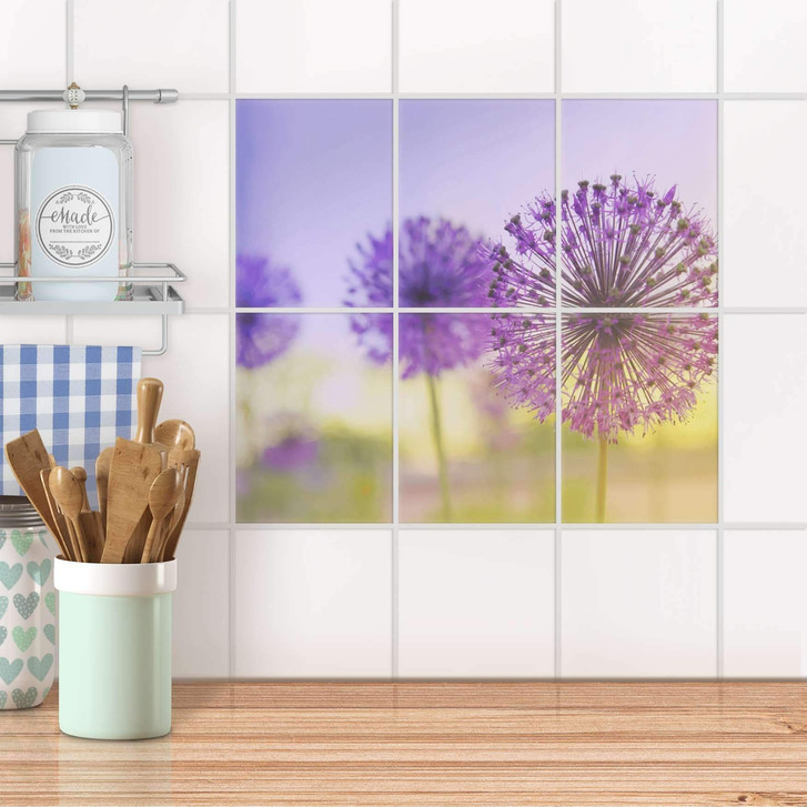 Fliesenaufkleber hoch - Spring Flower - 6er Set - CR100709