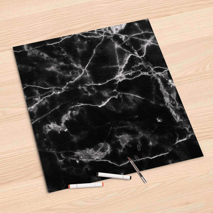 Folienbogen (60x60cm) - Marmor schwarz - CR107126