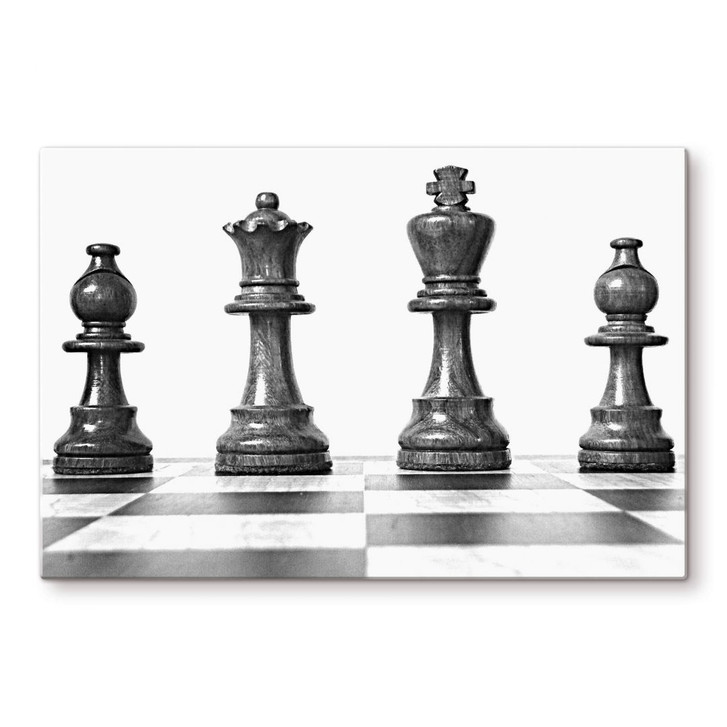 Glasbild Schach Symmetrie - WA127220
