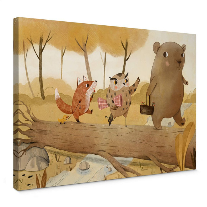 Leinwandbild Loske - Picknick im Herbst - WA310599