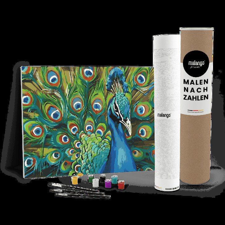 Malen nach Zahlen Leinwandbild - Pfau Paolo - WA447478