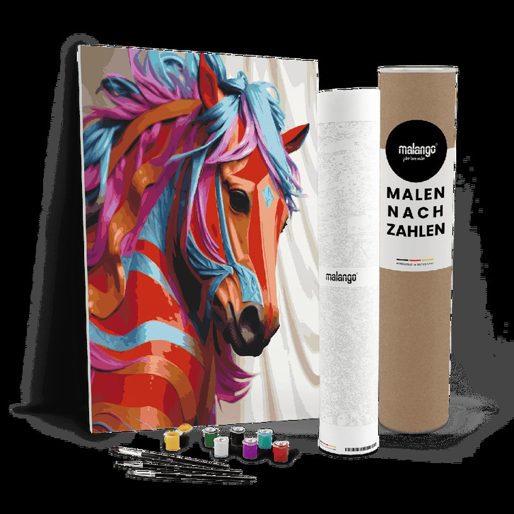 Malen nach Zahlen Leinwandbild - Pferd Pamina - WA447488