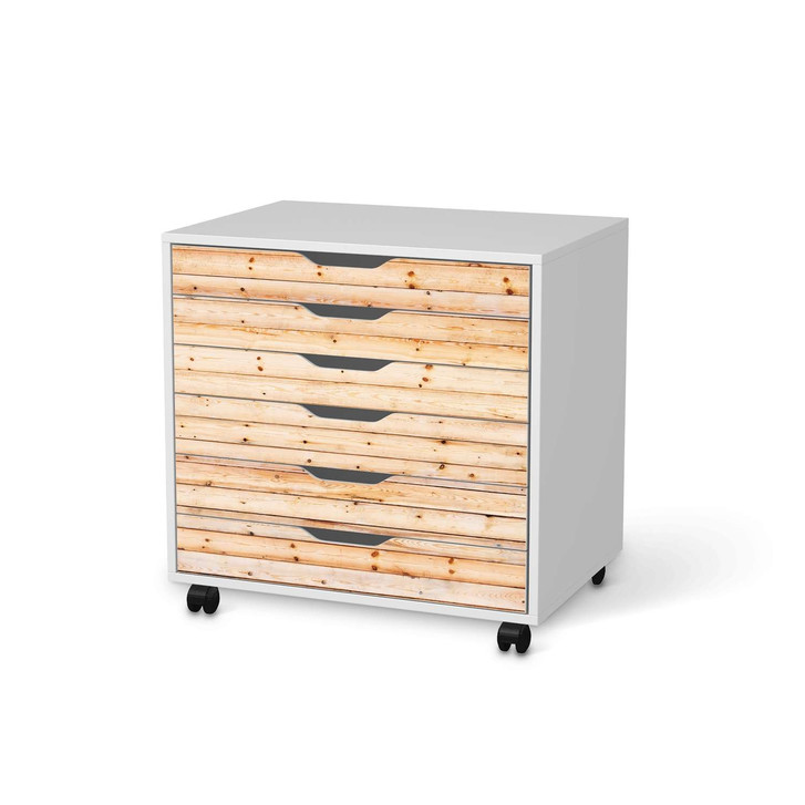 Möbelfolie IKEA Alex Rollcontainer 6 Schubladen - Bright Planks - CR114191