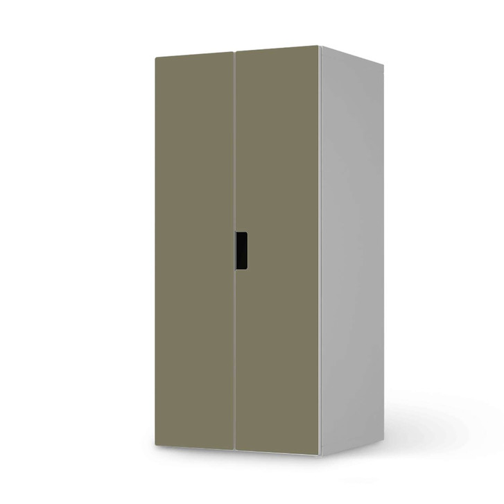 Möbelfolie IKEA Stuva / Malad Schrank - 2 grosse Türen - Braungrau Light - CR117929