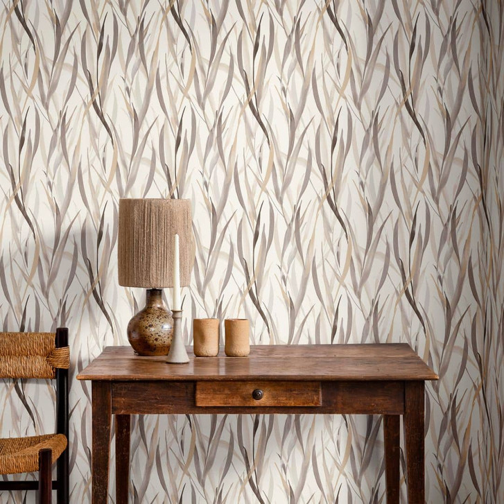 Pflanzentapete, Vliestapete Paraiso beige - WA428556