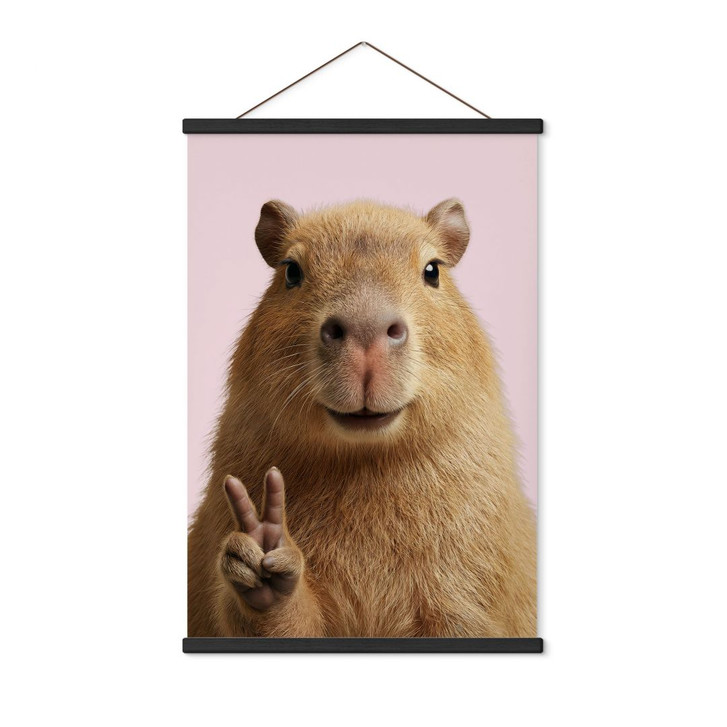 Stoffbild Peace Capybara - WA500689