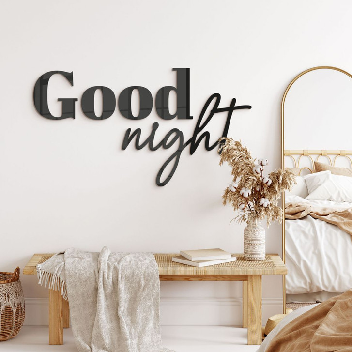 3D Schriftzug Good Night - Acryldeko - WA415745
