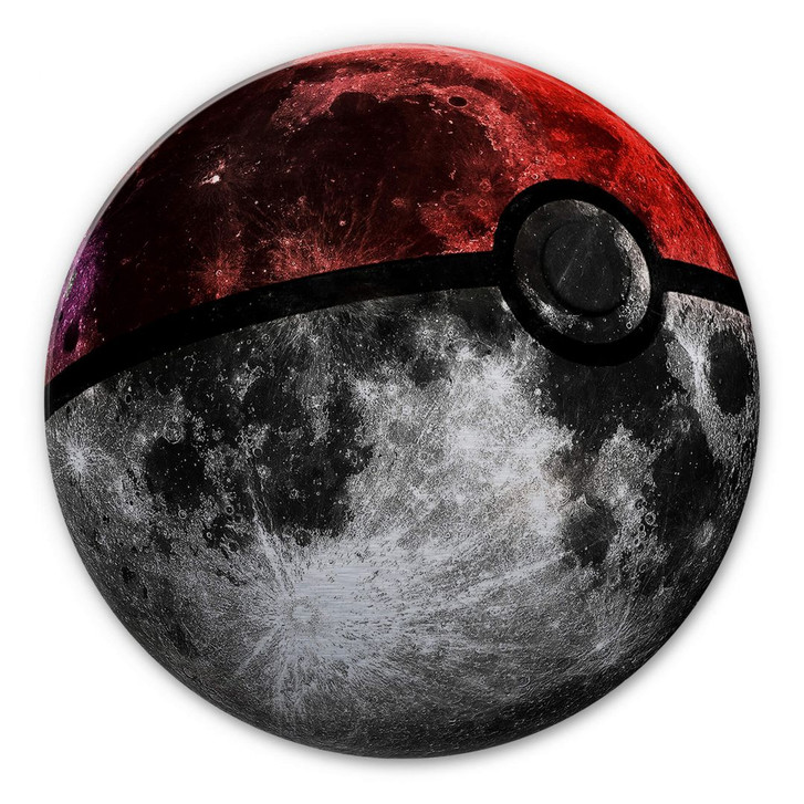 Alu-Dibond Bild mit Silbereffekt Nicebleed - Pokémoon Square - Rund - WA270787