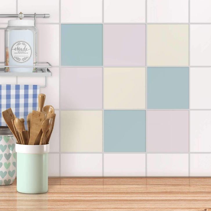 Fliesenaufkleber Set - Samtfarben - CR102494