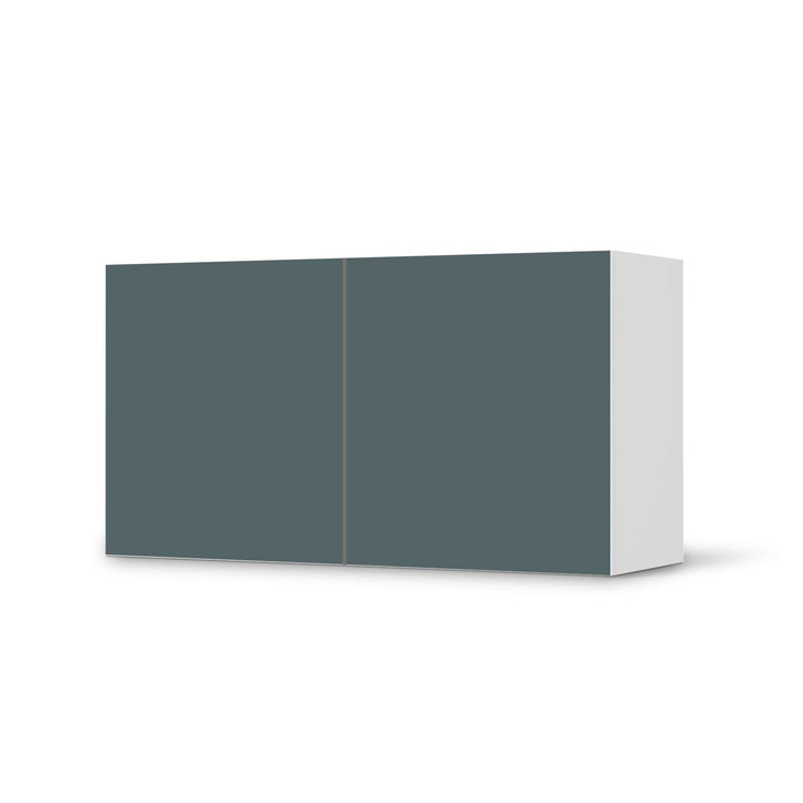 Folie IKEA Besta Regal 2 Türen (quer) - Blaugrau Light - CR105327