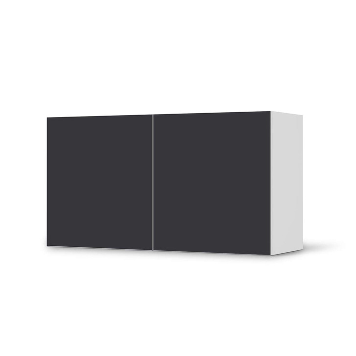 Folie IKEA Besta Regal 2 Türen (quer) - Grau Dark - CR105356
