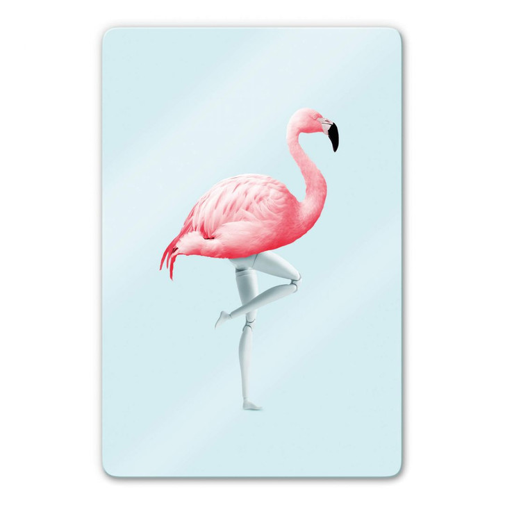Glasbild Loose - Flamingo Mannequin - WA272071