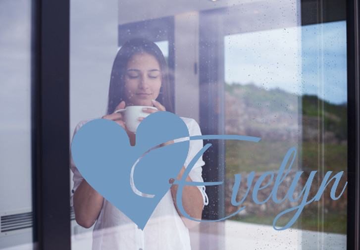 Glasdekor Wunschtext Initiale E - CG10534