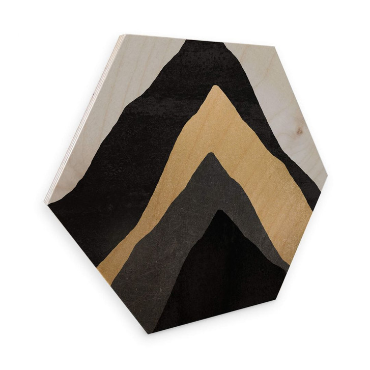 Hexagon - Holz Birke-Furnier - Fredriksson - Vier Berge - WA263255