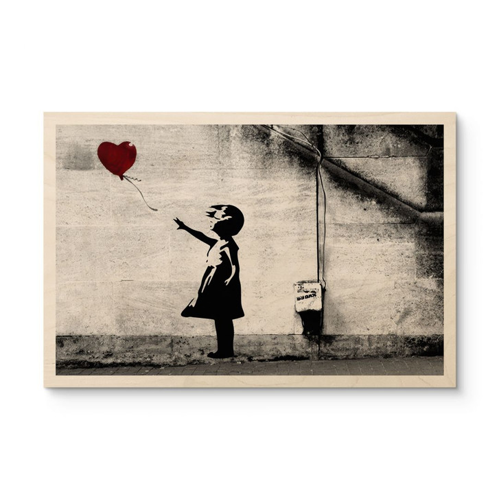 Holzbild Banksy - Girl with balloon - WA459704