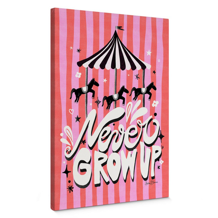Leinwandbild Kinderkarussell - Never grow up - Bloom - WA403498