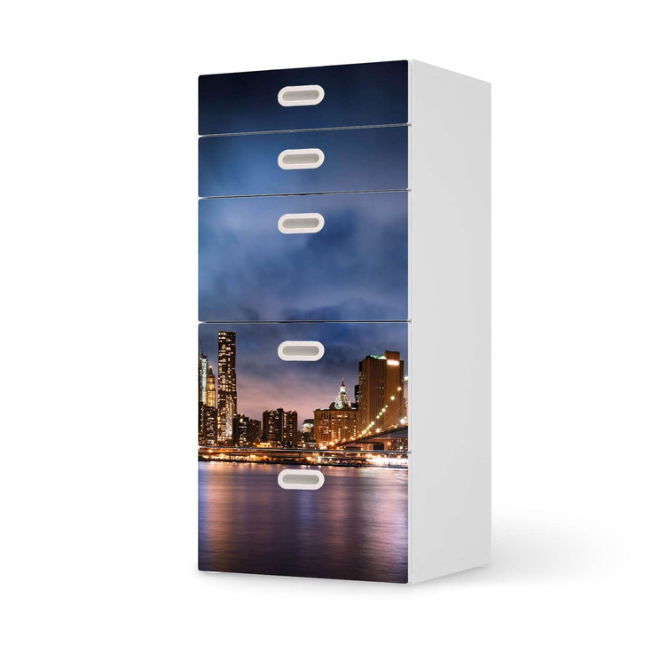 Möbel Klebefolie IKEA Stuva / Fritids Kommode - 5 Schubladen - Brooklyn Bridge - CR113945