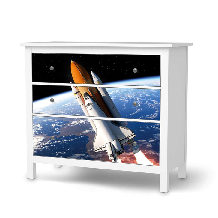 Möbelfolie IKEA Hemnes Kommode 3 Schubladen - Space Traveller - CR114790