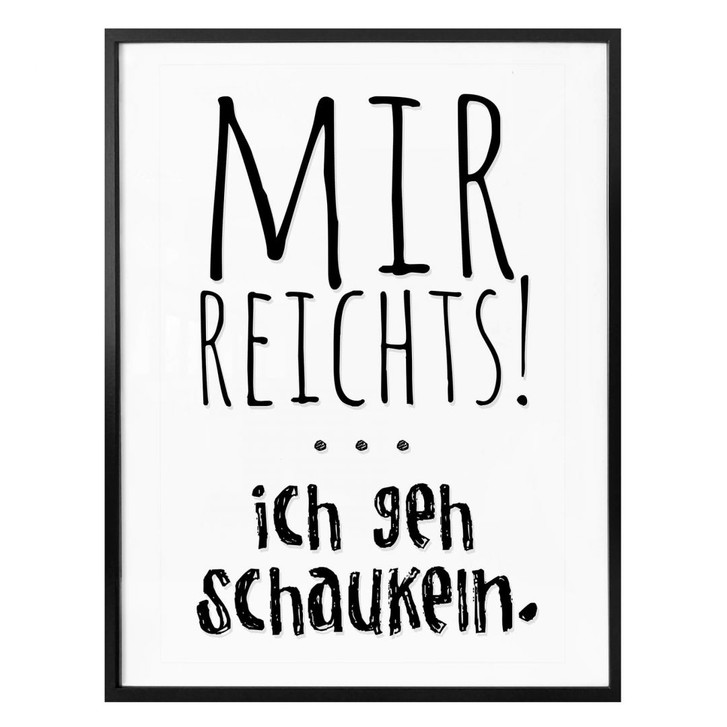 Poster Mir reichts, ich geh schaukeln - WA248389