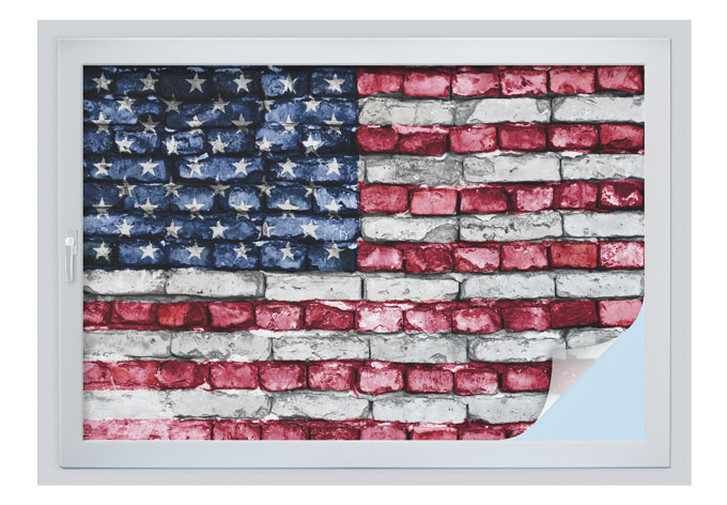 Sichtschutzfolie Stars and Stripes Mauer - WA177018