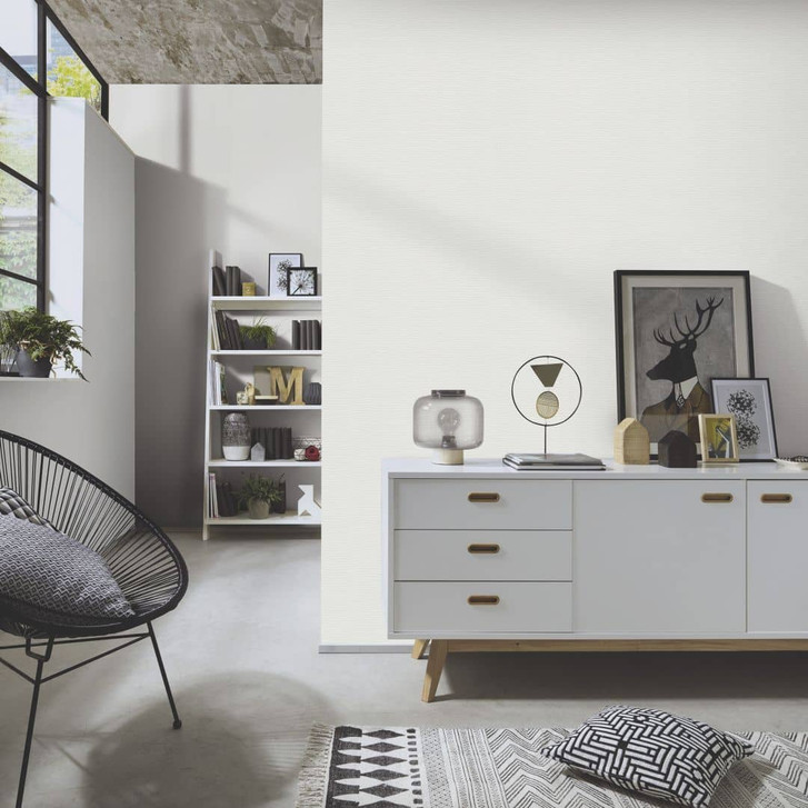 Unitapete, Vliestapete Erismann Martinique weiss - WA397749