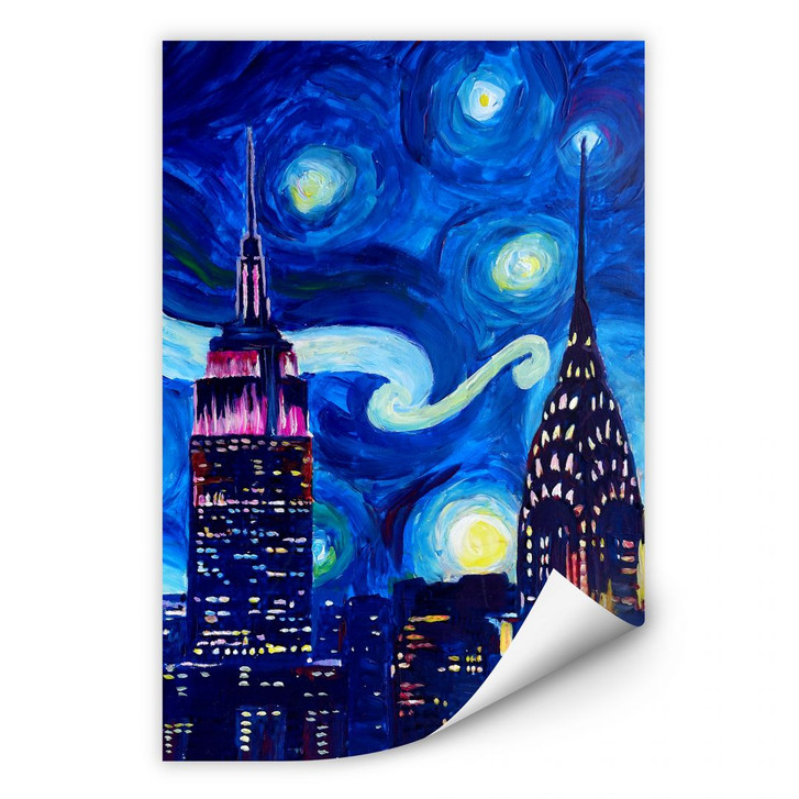 Wallprint Bleichner - New York bei Nacht - WA181860