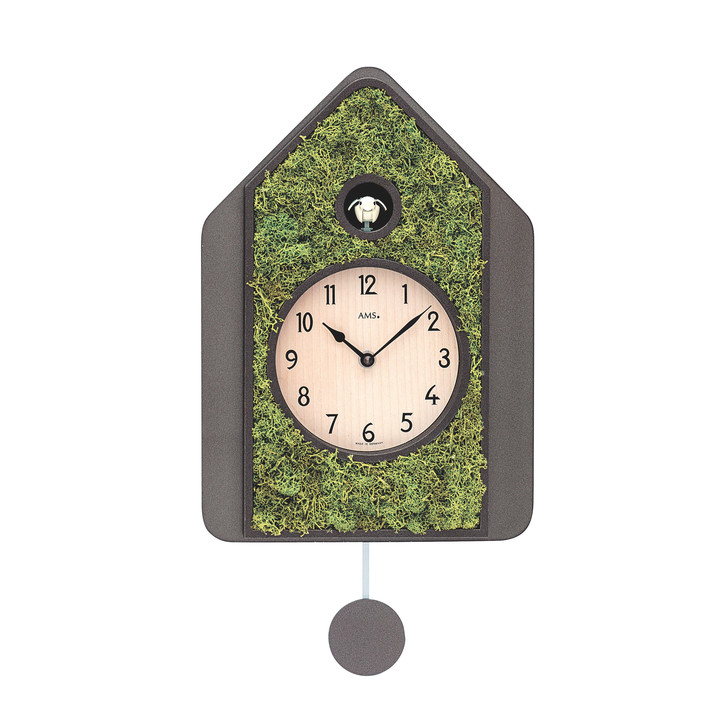 Kuckucksuhr Wanduhr Holzgehäuse, Mooseinlage - UG101279