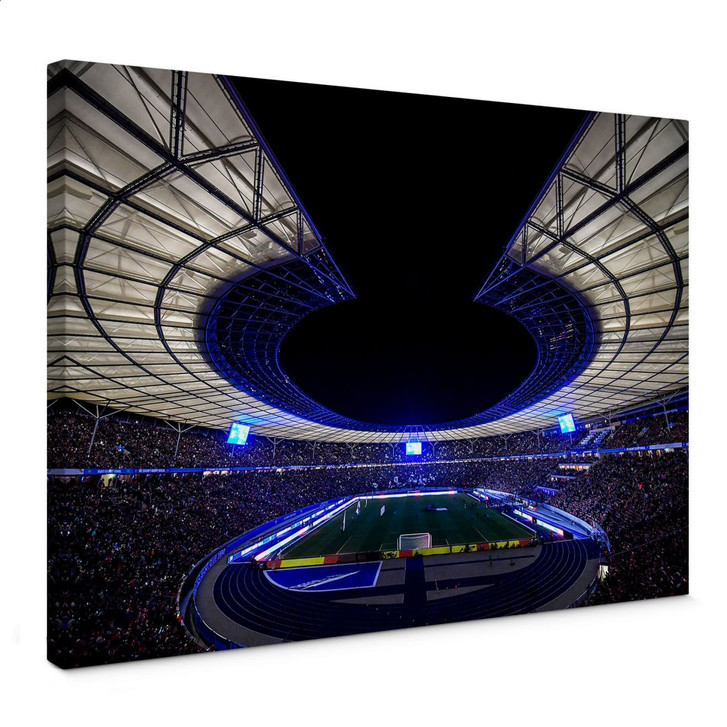 Leinwandbild Hertha BSC Olympiastadion bei Nacht - WA347255
