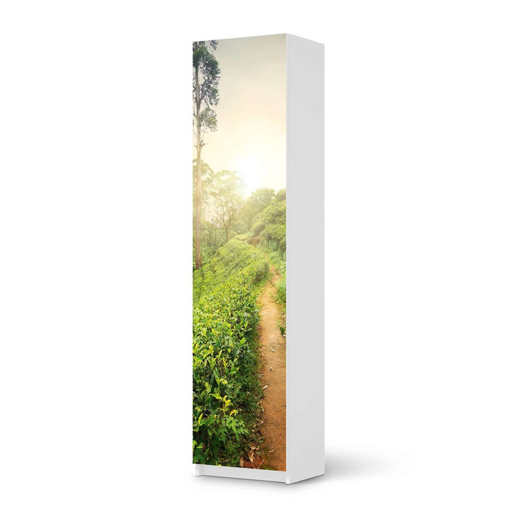 Möbelfolie IKEA Pax Schrank 201cm Höhe - 1 Tür - Green Tea Fields - CR116725
