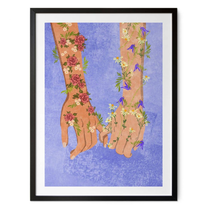 Poster Blühende Verbundenheit | Feminismus - Oltmanns - WA451617