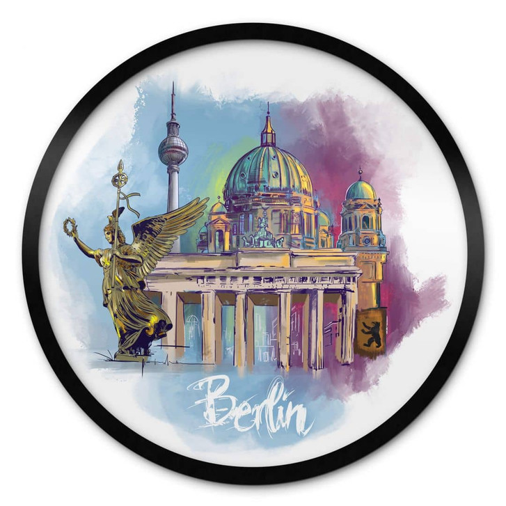 Poster Love your City - Berlin - Rund - WA349352