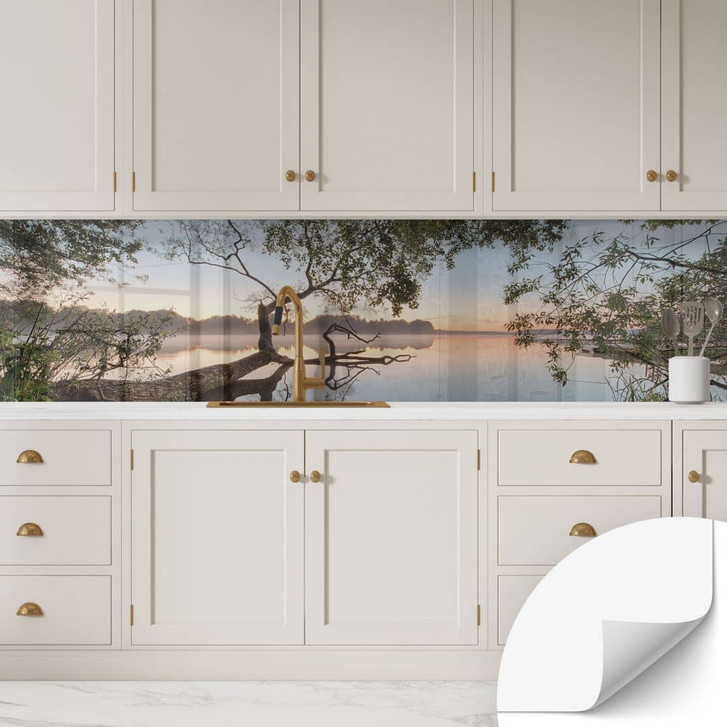 Selbstklebende Küchenrückwand - Blick auf den See - Keller - WA410448