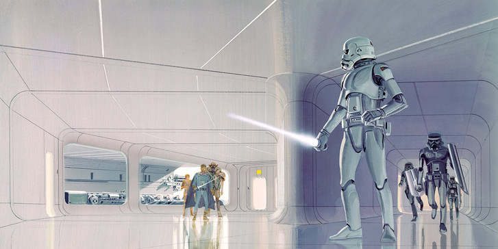 Digitaldrucktapete Star Wars Classic RMQ Stormtrooper Hallway - KODX10-064