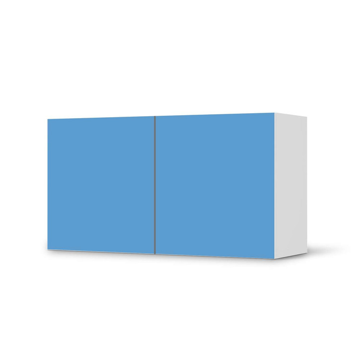 Folie IKEA Besta Regal 2 Türen (quer) - Blau Light - CR105325