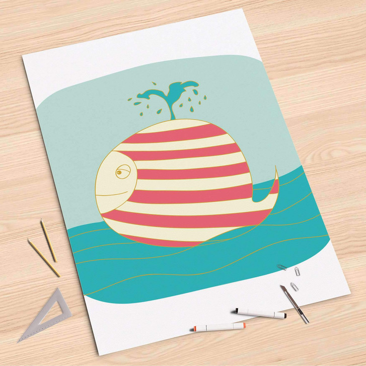 Folienbogen (80x120cm) - Funny Wale - CR107327